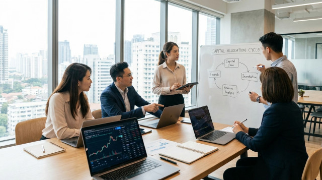 Ciclo de gestión de capital y reinversión para emprendedores digitales